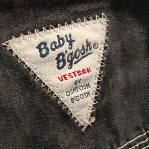 Oshkosh B'Gosh Rare Vintage Infant Black Denim Car Jacket - Picture 5 of 10